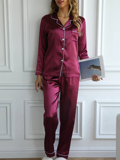 Mira Pajama Set | Elegant Satin Lounge Wear 5