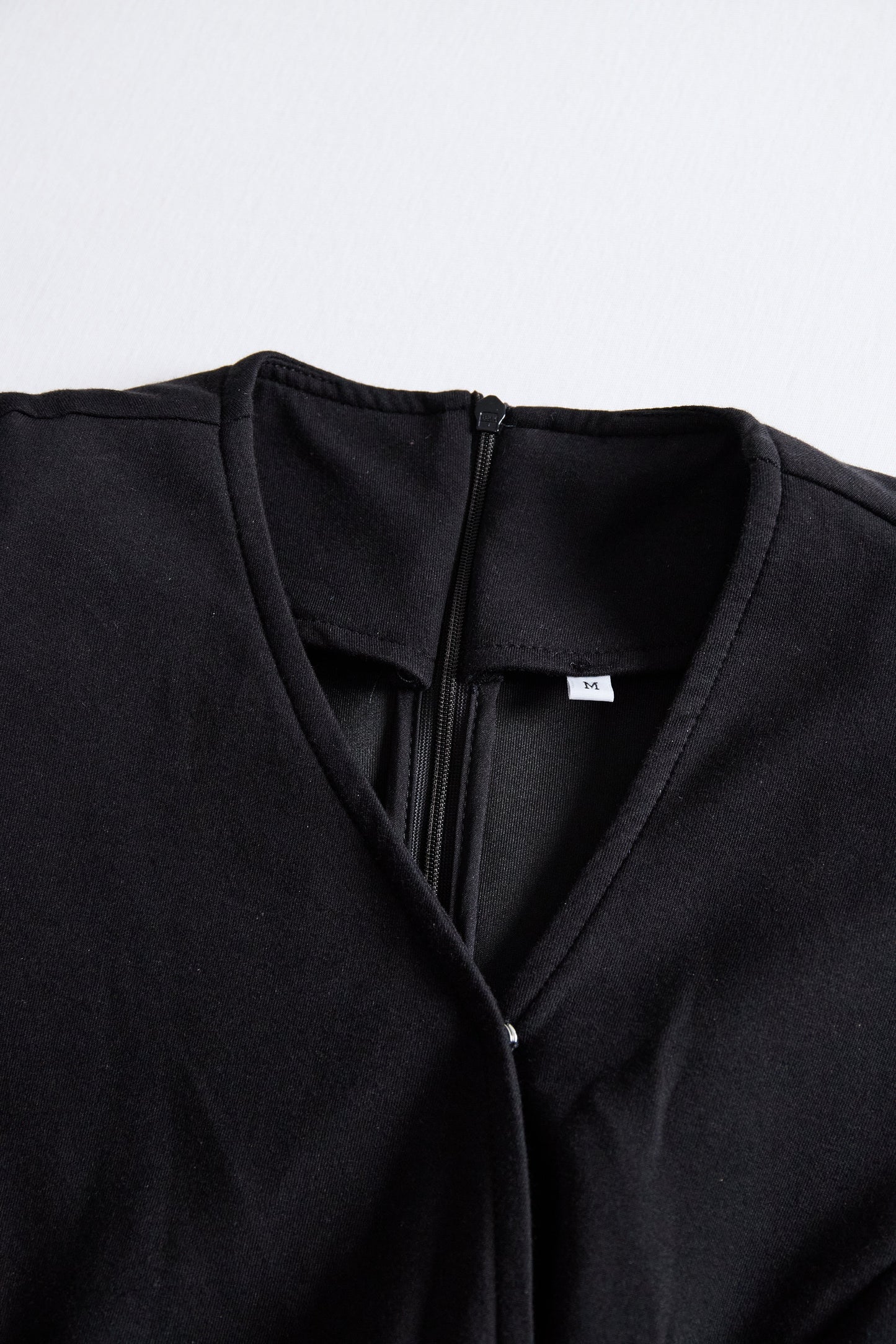 Mira White Midi Dress | Wrap-Style, Cotton Blend, Long Sleeve 5