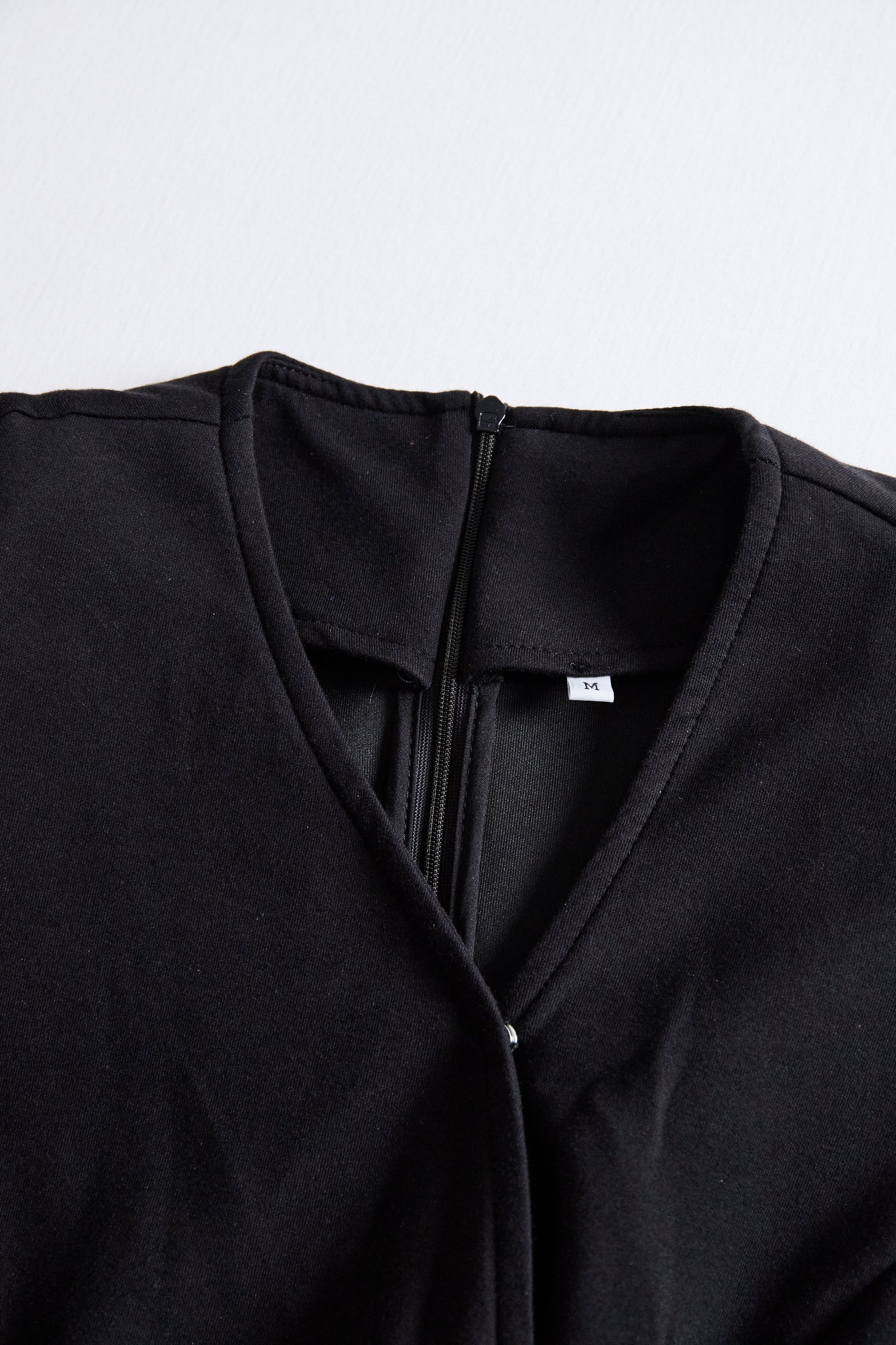 Mira White Midi Dress | Wrap-Style, Cotton Blend, Long Sleeve 5