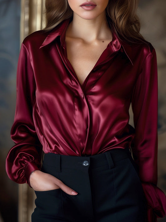 Misty Blouse | Premium Satin, Plus Size Available 0