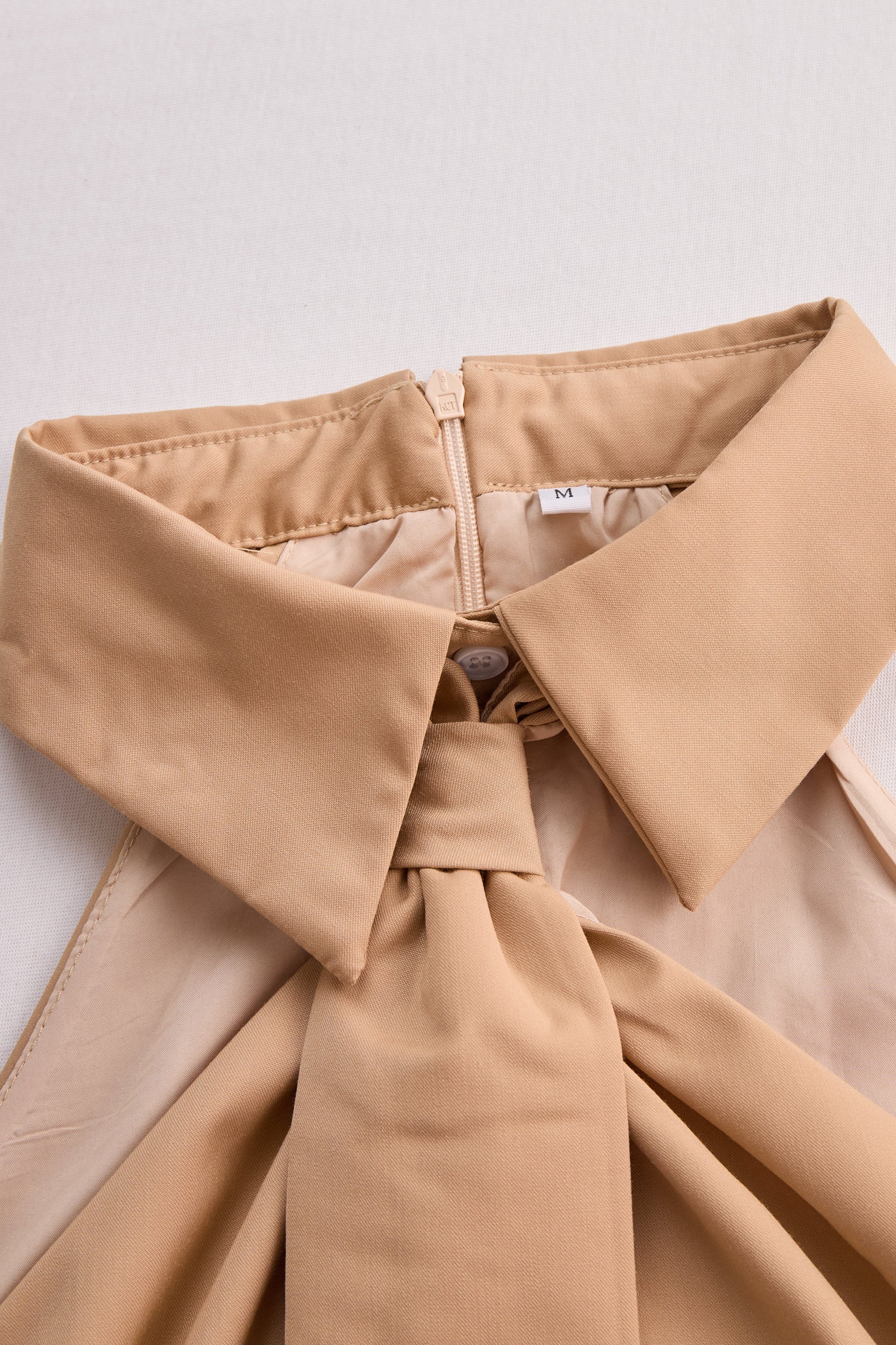 Moya Blouse | Sleeveless Halter with Neck Tie Detail, Premium Blended Fabric 3