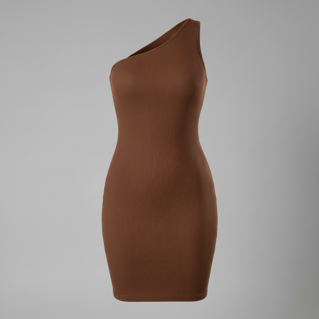 One Shoulder Shapewear Mini Dress | Women's Cocktail Dress