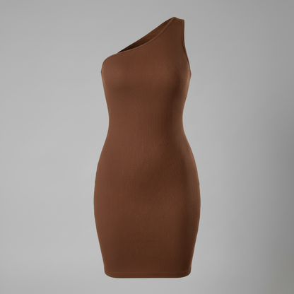 One Shoulder Shapewear Mini Dress | Women's Cocktail Dress