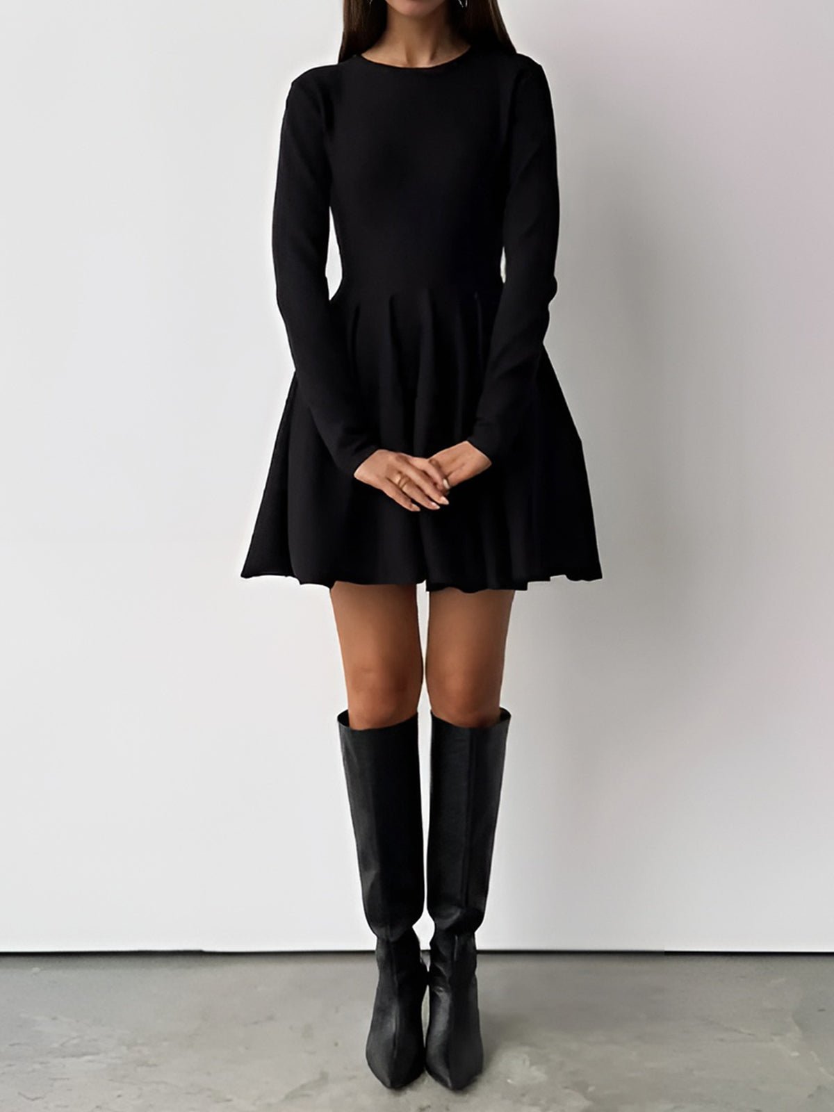 Plea Sweater Dress | Soft Knit, High Stretch, Flattering Short Length 7