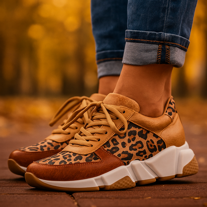 Ravena Runners | Premium Knit, Leopard Print 1