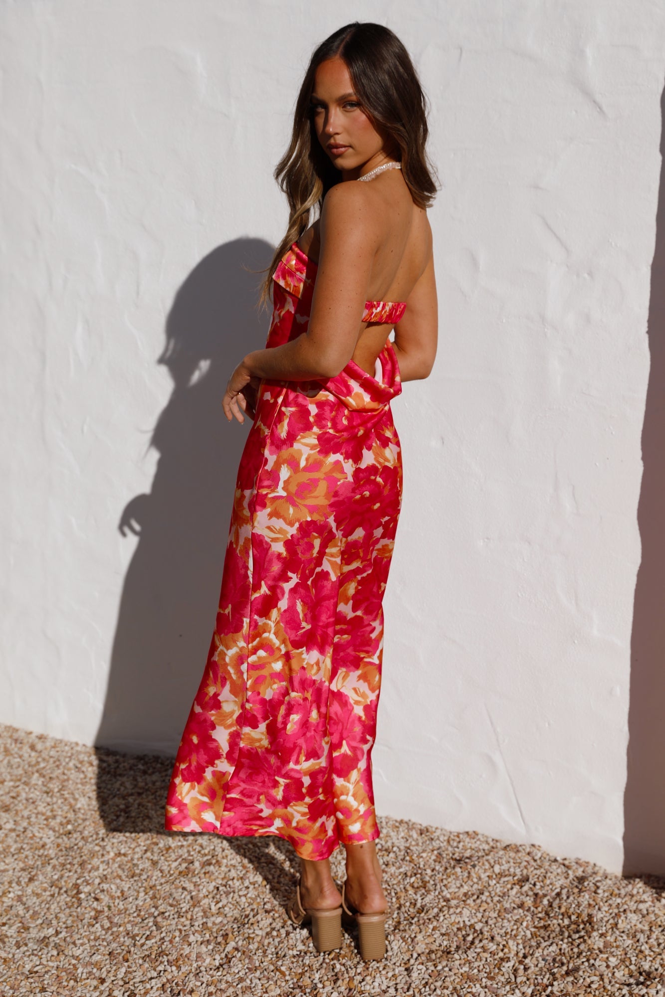 Ravishing Maxi Dress | Floral Print, Strapless Design for Women 5