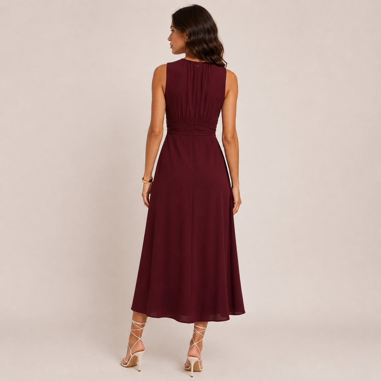 Rhea Maxi Dress | Sleeveless A-Line Long Dress for Women