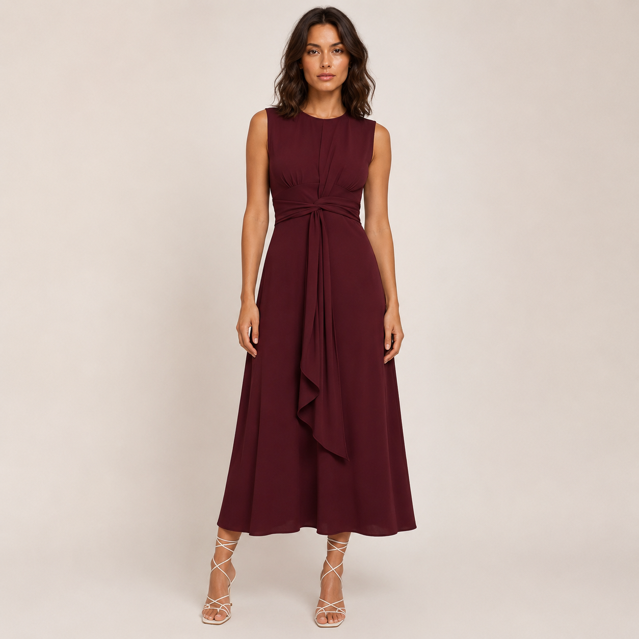 Rhea Maxi Dress | Sleeveless A-Line Long Dress for Women