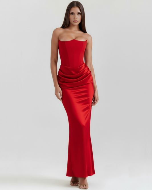 Rosa Women's Dress | Corset-Style, Stretch Crepe Cocktail Dress 0