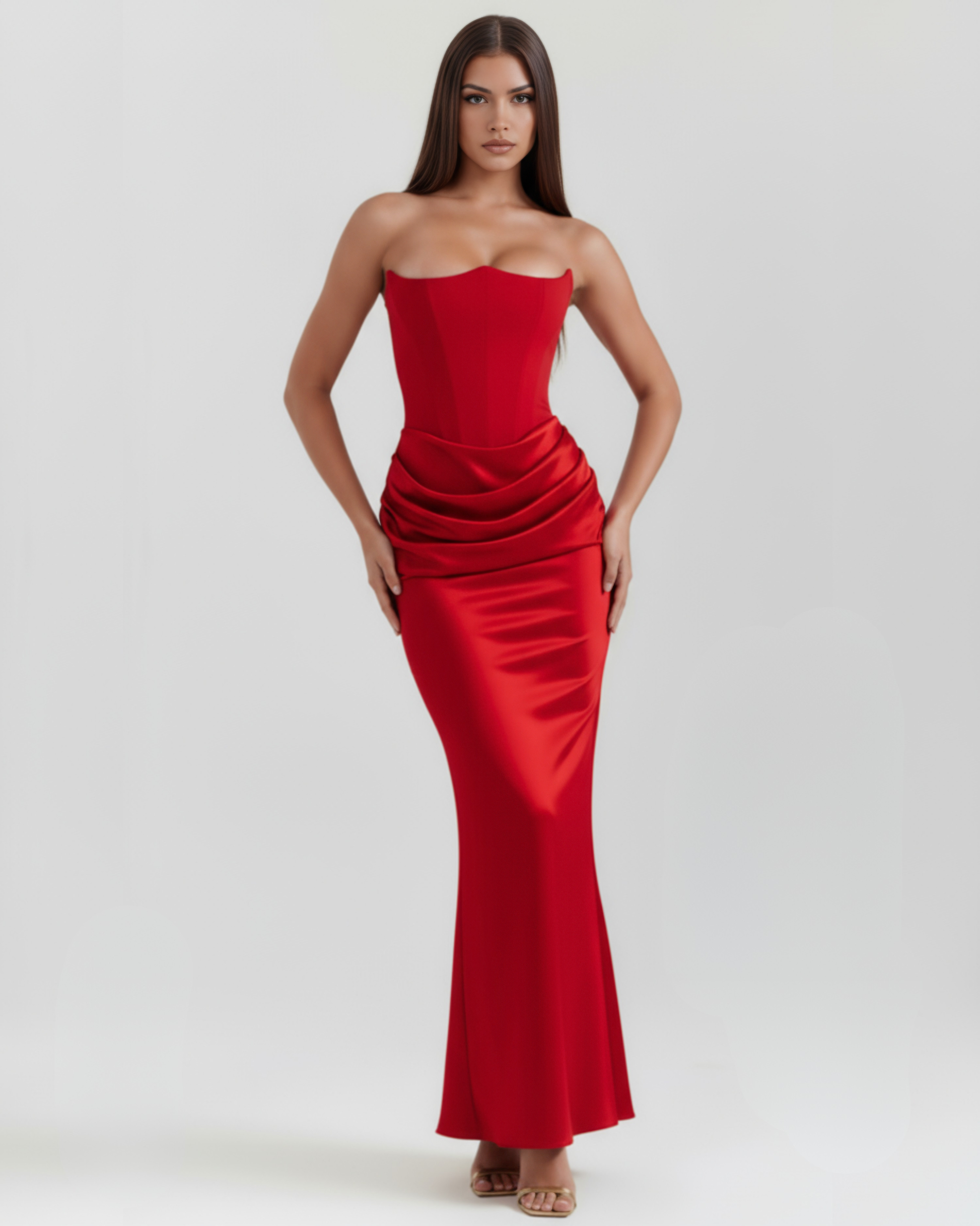 Rosa Women's Dress | Corset-Style, Stretch Crepe Cocktail Dress 2