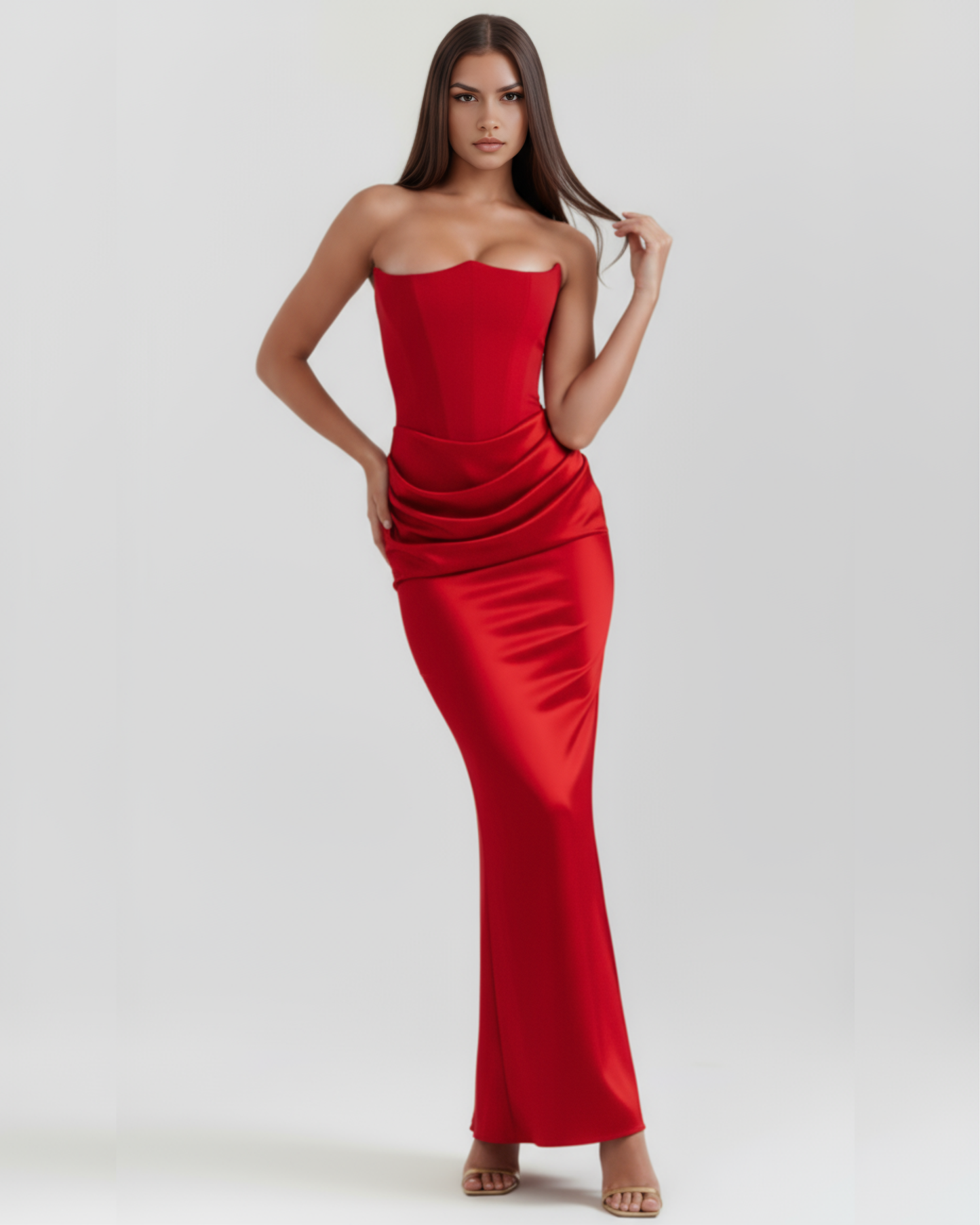 Rosa Women's Dress | Corset-Style, Stretch Crepe Cocktail Dress 5