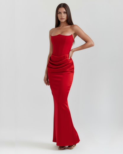 Rosa Women's Dress | Corset-Style, Stretch Crepe Cocktail Dress 6