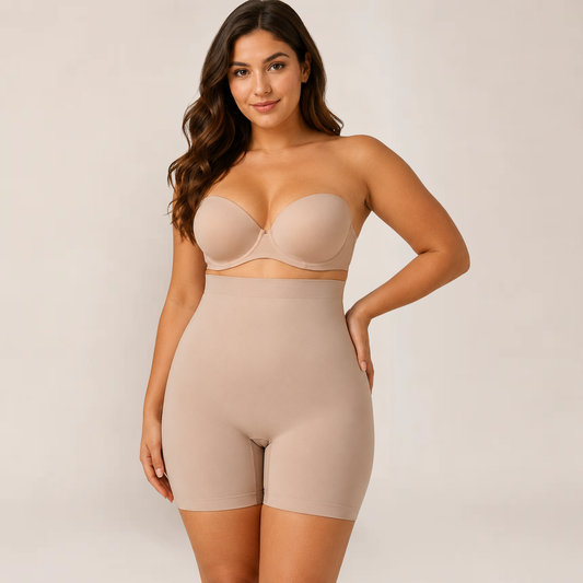 Sculpt Shapewear Shorts | High-Waisted Tummy Control, Seamless Comfort