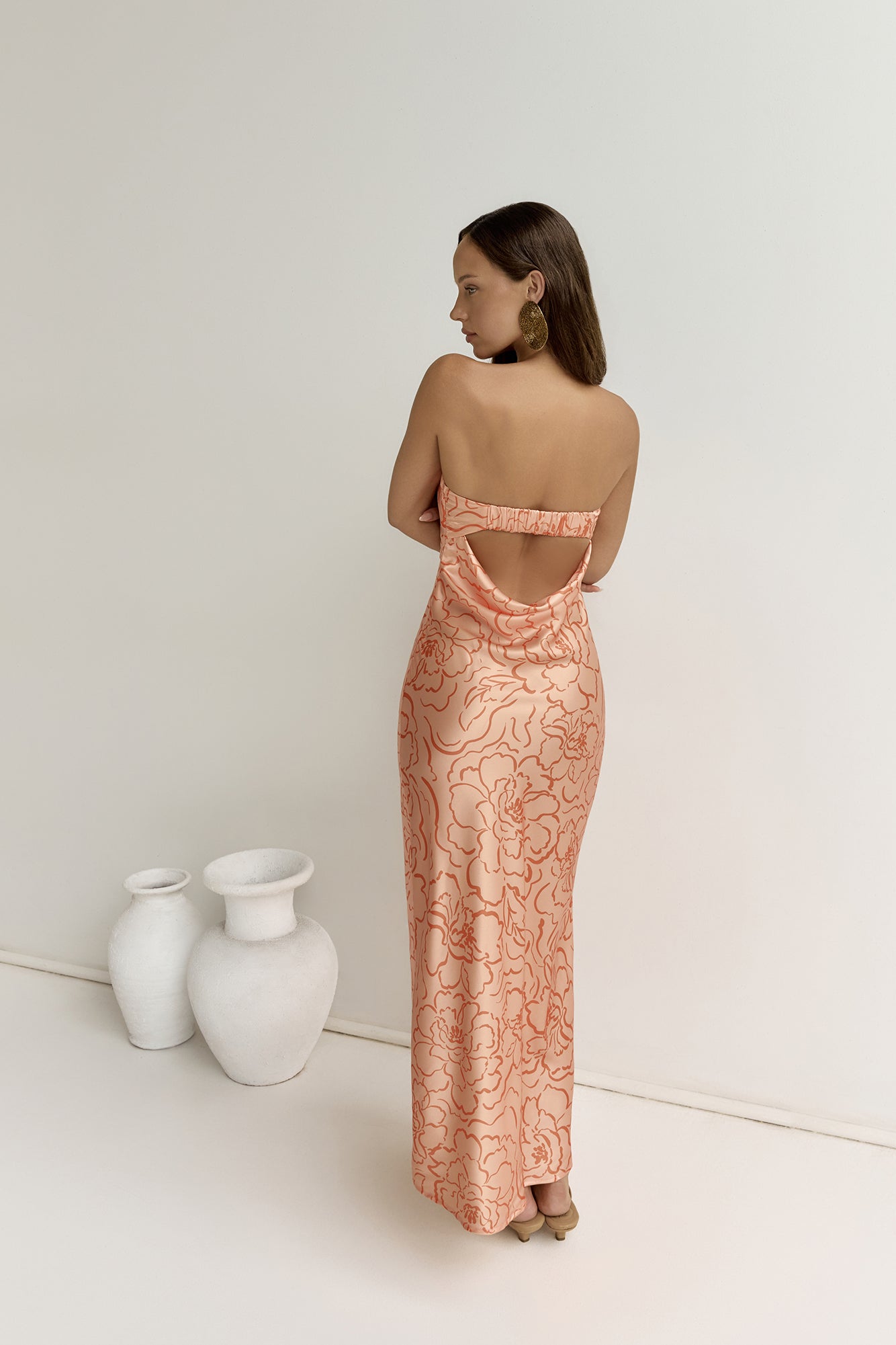 Sierra Floral Maxi Dress | Strapless, Lightweight Polyester 1
