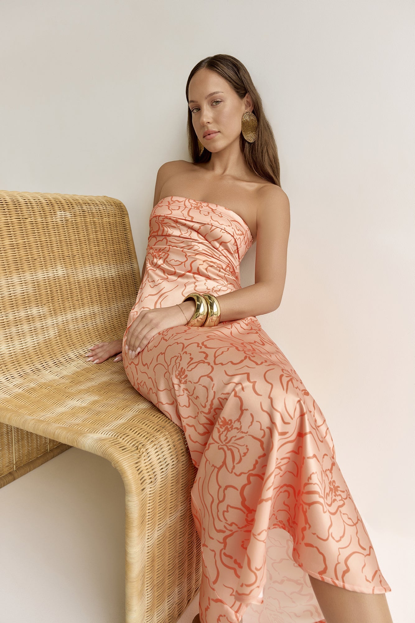 Sierra Floral Maxi Dress | Strapless, Lightweight Polyester 5