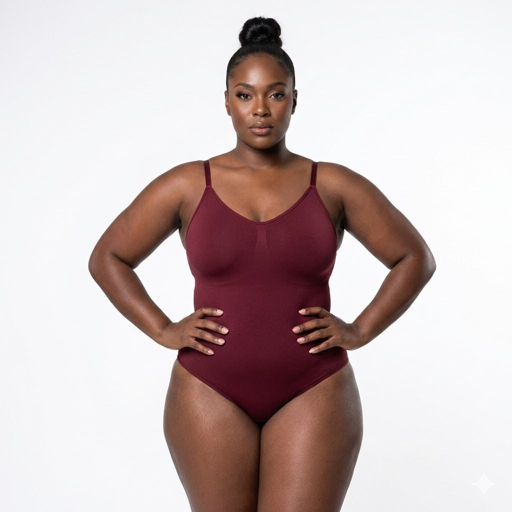 Sleek Black Bodysuit | Shapewear with 360° Hourglass Sculpting, No Visible Lines
