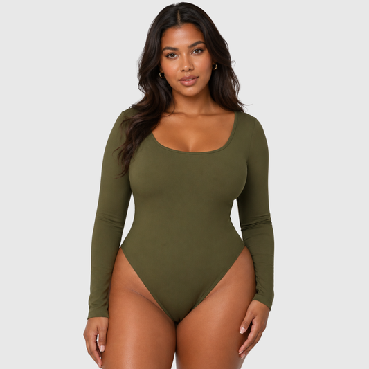 Sleek Long Sleeve Thong Bodysuit | Women's Fashion