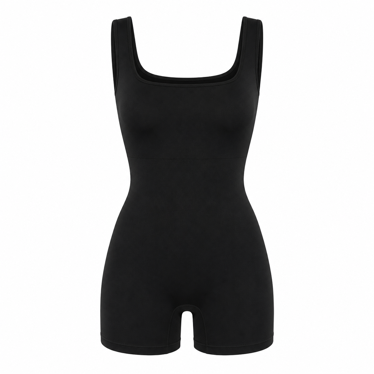 Sleek Shapewear Jumpsuit | Elegant Black, All-Day Comfort for Women