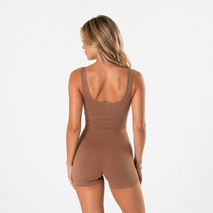 Sleek Shapewear Jumpsuit | Elegant Black, All-Day Comfort for Women