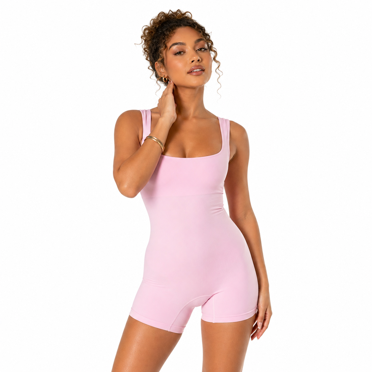 Sleek Shapewear Jumpsuit | Elegant Black, All-Day Comfort for Women