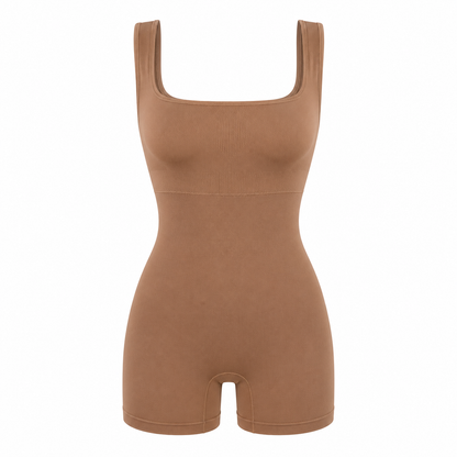 Sleek Shapewear Jumpsuit | Elegant Black, All-Day Comfort for Women