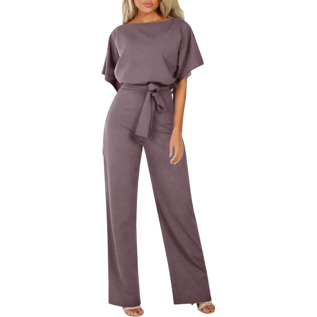 Sofia Black Jumpsuit | Elegant Wide-Leg Design, Soft and Breathable Fabric 11