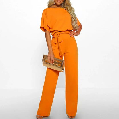Sofia Black Jumpsuit | Elegant Wide-Leg Design, Soft and Breathable Fabric 3