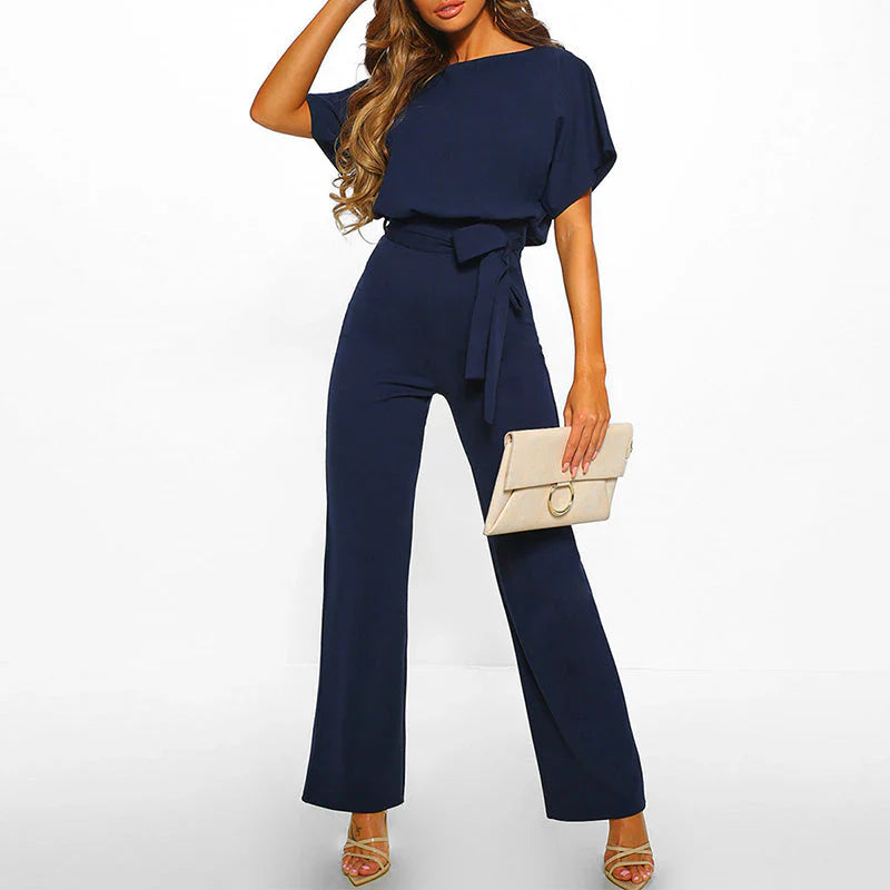 Sofia Black Jumpsuit | Elegant Wide-Leg Design, Soft and Breathable Fabric 6