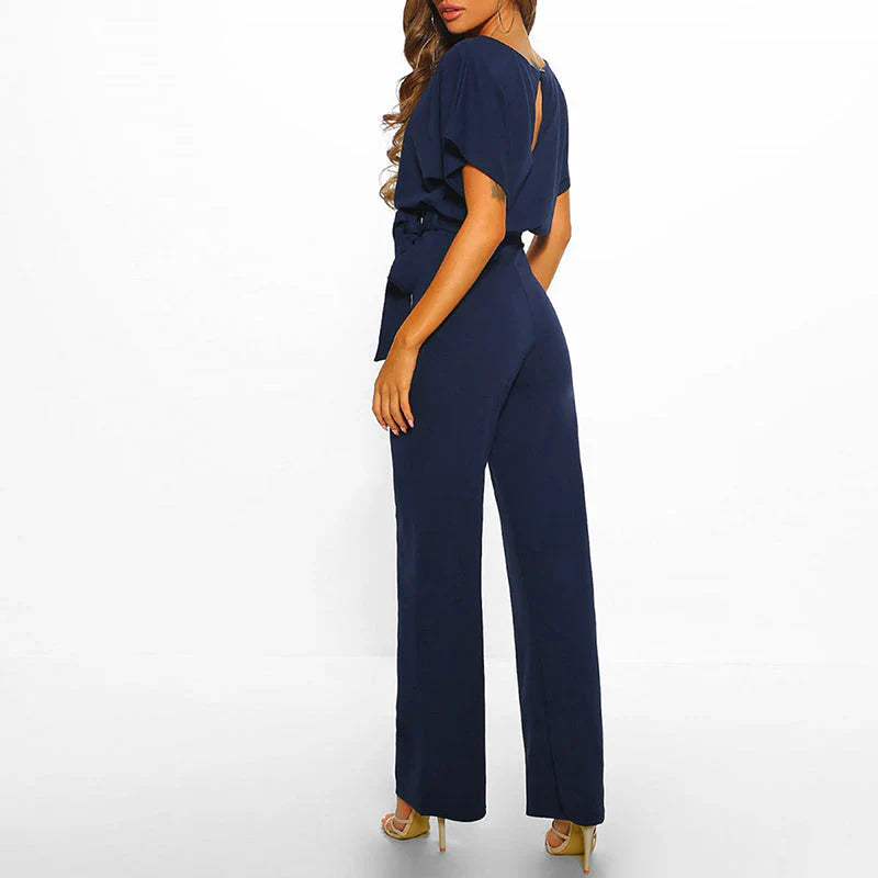 Sofia Black Jumpsuit | Elegant Wide-Leg Design, Soft and Breathable Fabric 7