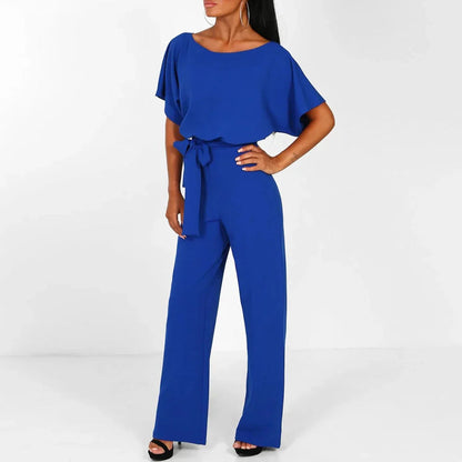 Sofia Black Jumpsuit | Elegant Wide-Leg Design, Soft and Breathable Fabric 8