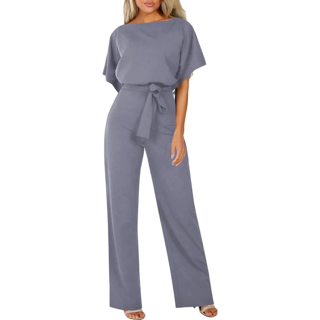 Sofia Black Jumpsuit | Elegant Wide-Leg Design, Soft and Breathable Fabric 9