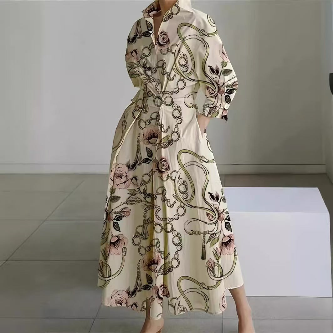 Sofia Maxi Dress | Elegant Front Wrap, Collared Design 11
