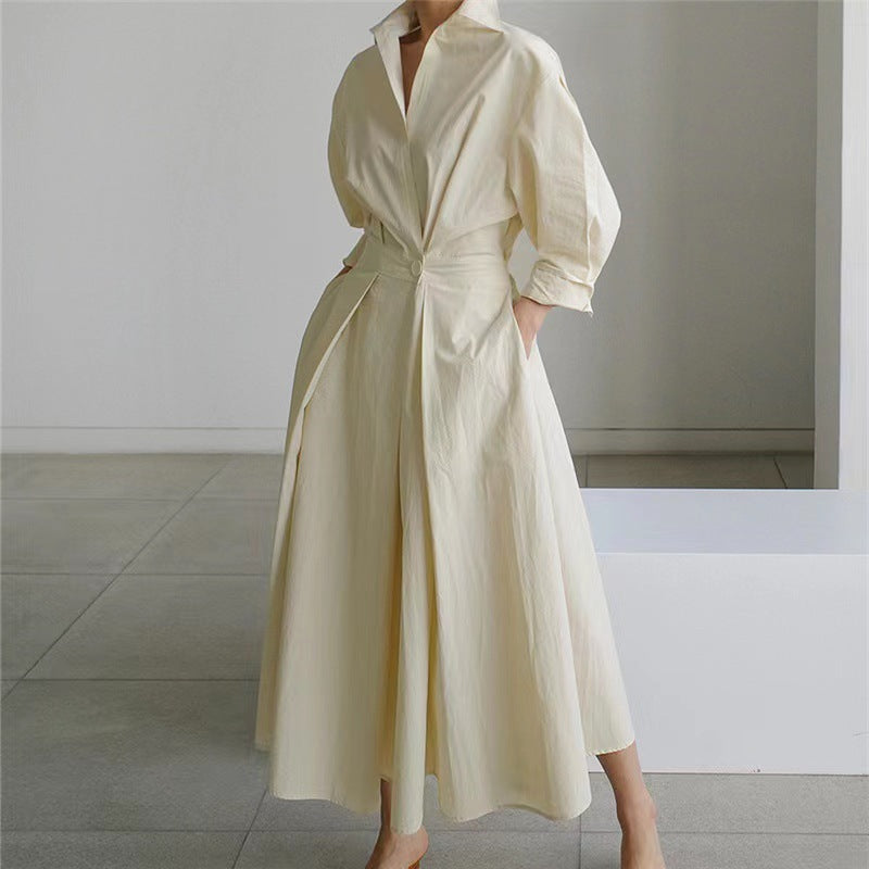 Sofia Maxi Dress | Elegant Front Wrap, Collared Design 2