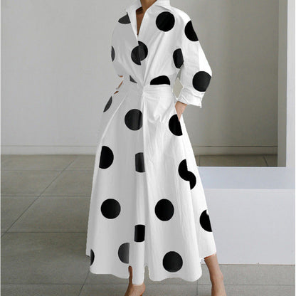 Sofia Maxi Dress | Elegant Front Wrap, Collared Design 5