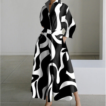 Sofia Maxi Dress | Elegant Front Wrap, Collared Design 9