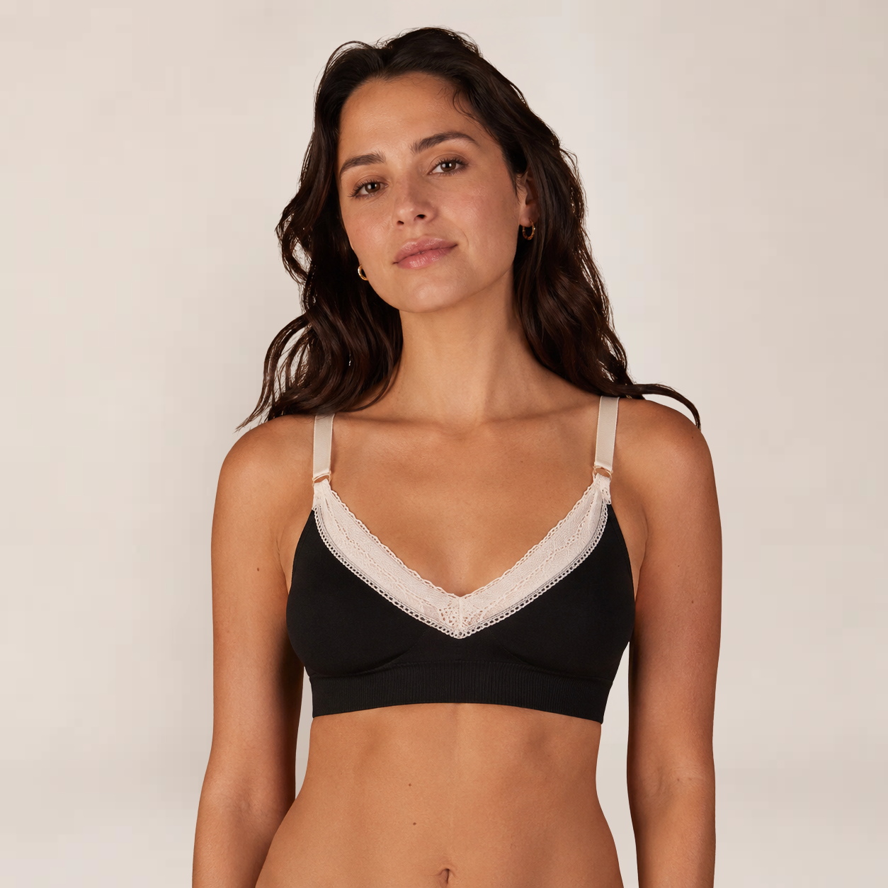Luna Nursing Bra | Soft Lace, Seamless Comfort for Breastfeeding