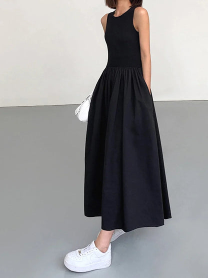 Soleil Women's Dress | Sleeveless, Soft Fabric, Gathered Skirt 0