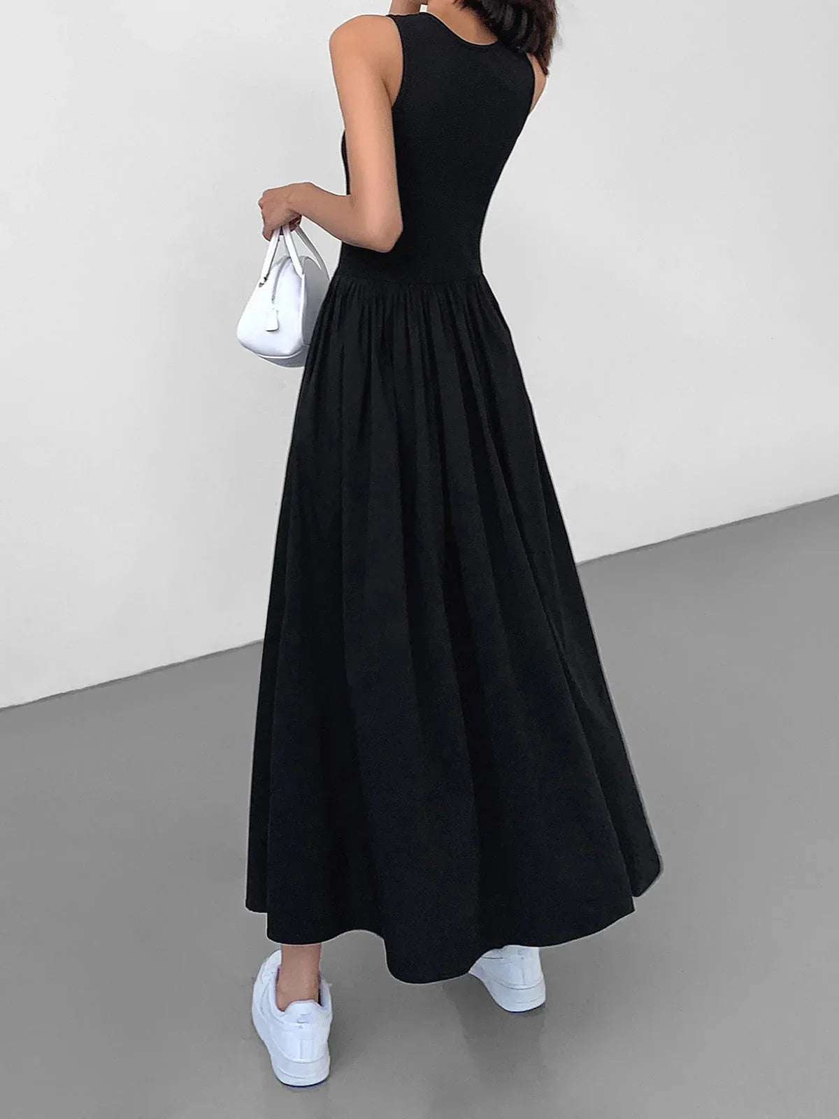 Soleil Women's Dress | Sleeveless, Soft Fabric, Gathered Skirt 1