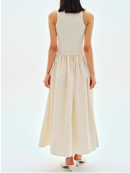 Soleil Women's Dress | Sleeveless, Soft Fabric, Gathered Skirt 4