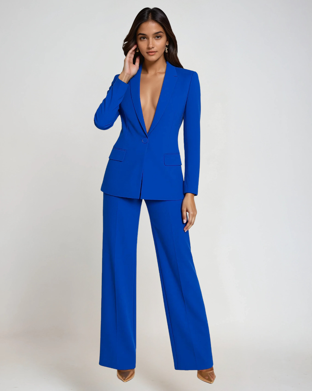 Tara Women's Blazer Set | Slim Fit, Soft Fabric Blazer and Pants Set