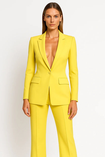 Tara Women's Blazer Set | Slim Fit, Soft Fabric Blazer and Pants Set 1