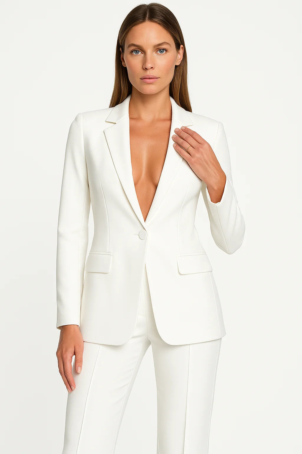 Tara Women's Blazer Set | Slim Fit, Soft Fabric Blazer and Pants Set 2