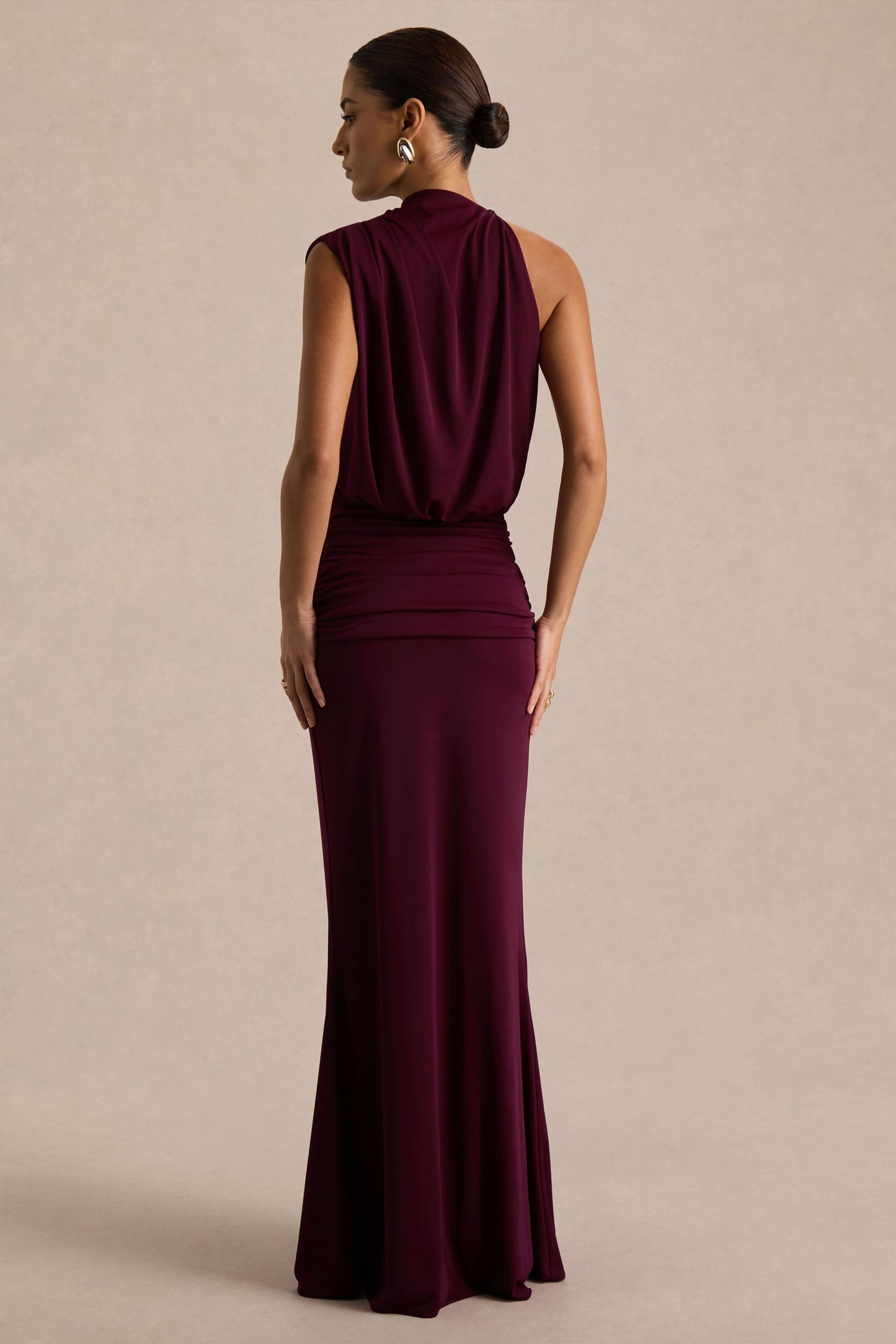 Uriah Maxi Dress | Premium Burgundy Jersey 1