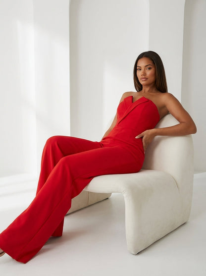 Vera Black Jumpsuit | Elegant Strapless Design for Women 6
