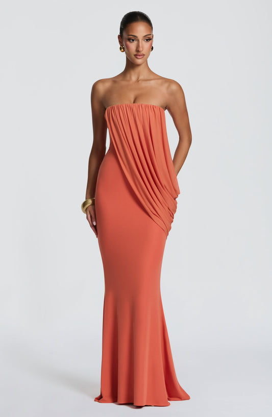 Vera Maxi Dress | Soft Modal Jersey, Strapless Wedding Guest Dress 0