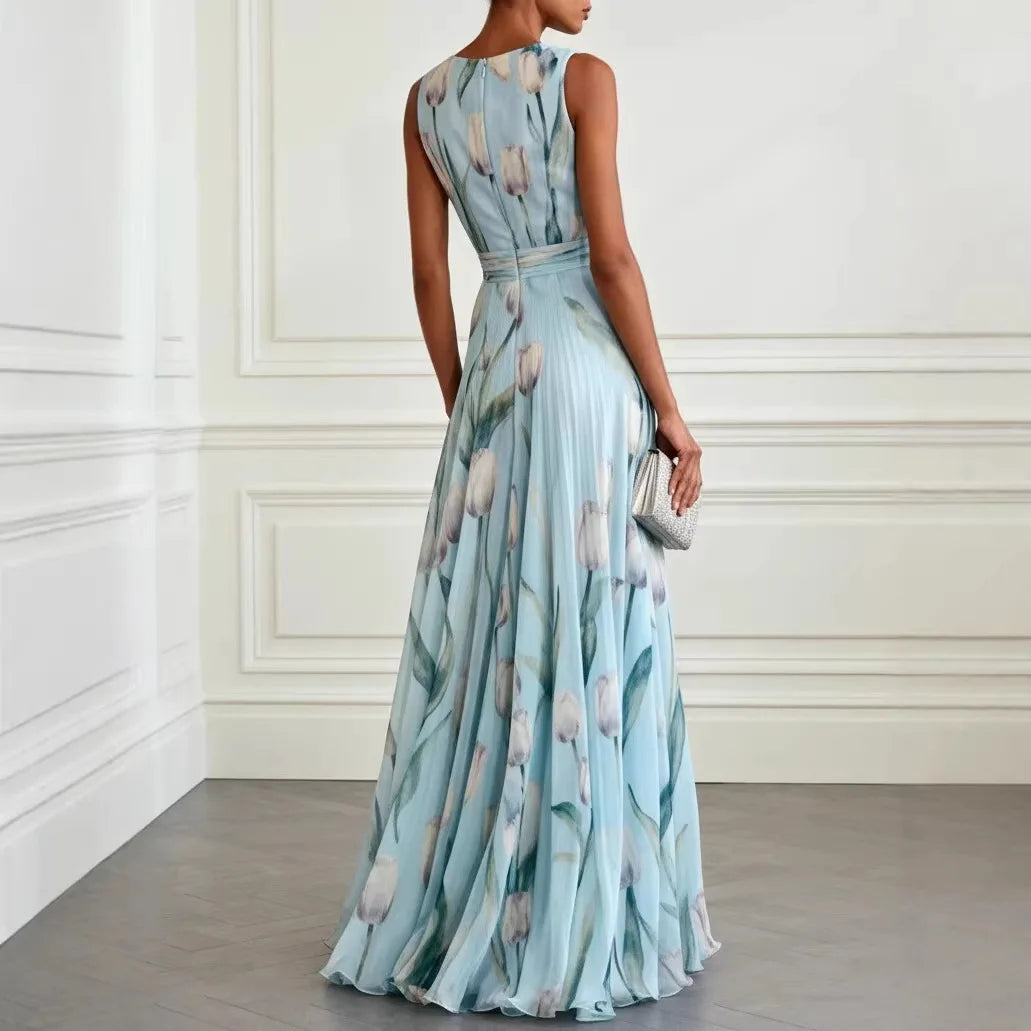 Vera Tulip Dress | Elegant Chiffon Wedding Guest Attire 2