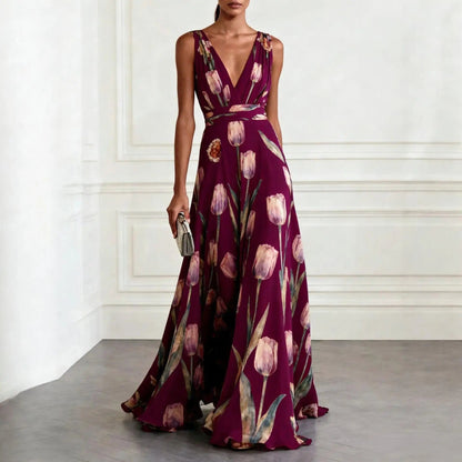 Vera Tulip Dress | Elegant Chiffon Wedding Guest Attire 3