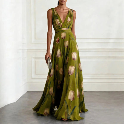 Vera Tulip Dress | Elegant Chiffon Wedding Guest Attire 5
