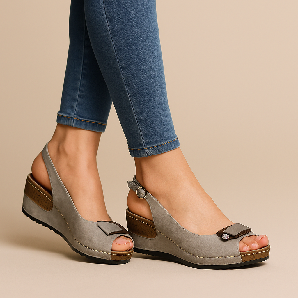 Vita Comfort Lift Wedges | Soft Faux-Leather, Cushioned Footbed 1