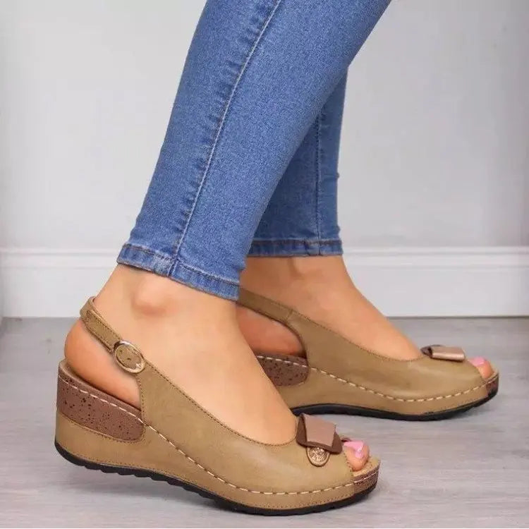 Vita Comfort Lift Wedges | Soft Faux-Leather, Cushioned Footbed 3